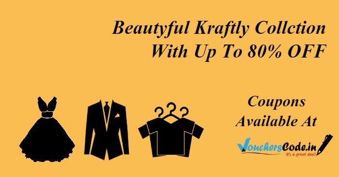 Voucherscodein's tweet photo. #ClassyCollection of Kraftly with big discount upto 80% OFF, You will definitely get something amazing... https://t.co/cYVBiMw4Rz #Discounts https://t.co/lIzVfBspp2