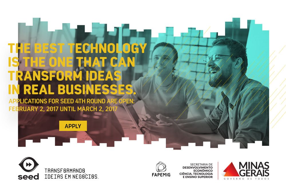 Apply to <a href="/seedmg/">Seedmg</a>, the international accelerator program for startups j.mp/2lDBfwk