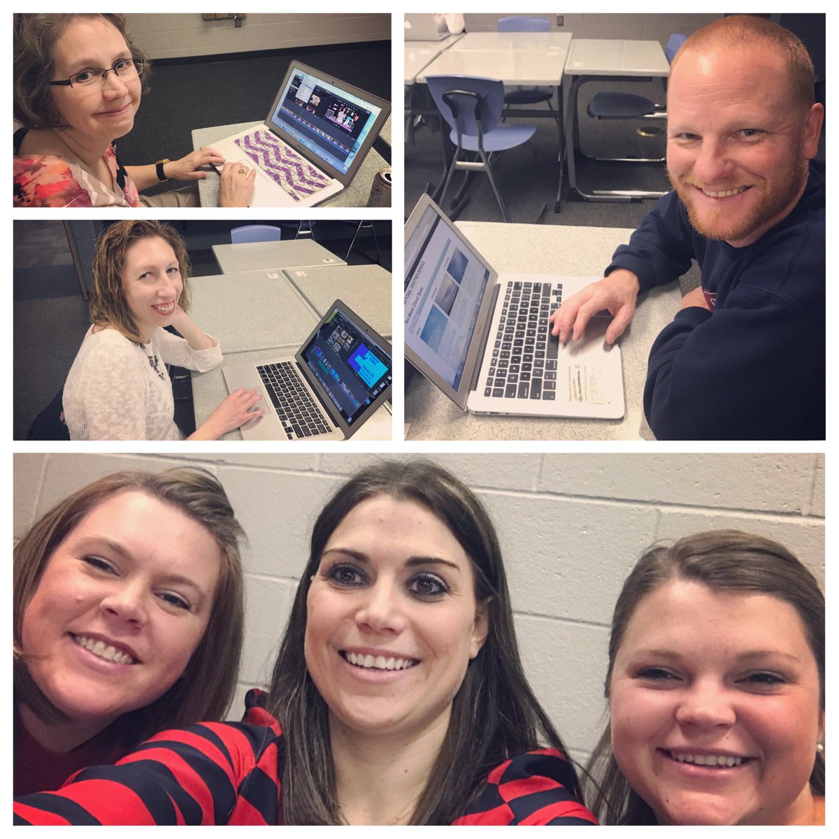 BrookeRalph345's tweet photo. #Collaborating with ATA colleagues @SeamanSchools 💻🍎 #feb20pd  #applepd #imovie #keynote #345tweets https://t.co/NzJHNm6py5
