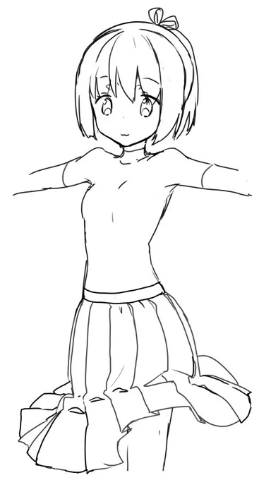 絵の投稿なのがわかりにくすぎたのでサムネつけとこう… 半年以上前になんだけど友達にプリーツどうやって描いてるか聞かれたのでその説明のために描きました 自己流プリーツどうやって描いてるか https://t.co/wgbfZp8yIo 