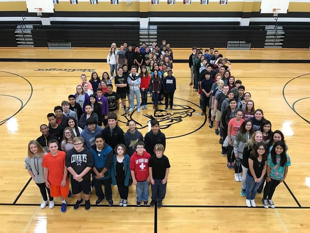 MHSDogs's tweet photo. Here they are... The Class of 2021. #McGregorHS #getreadyfornextyear #heart https://t.co/hqm9y8hJIG