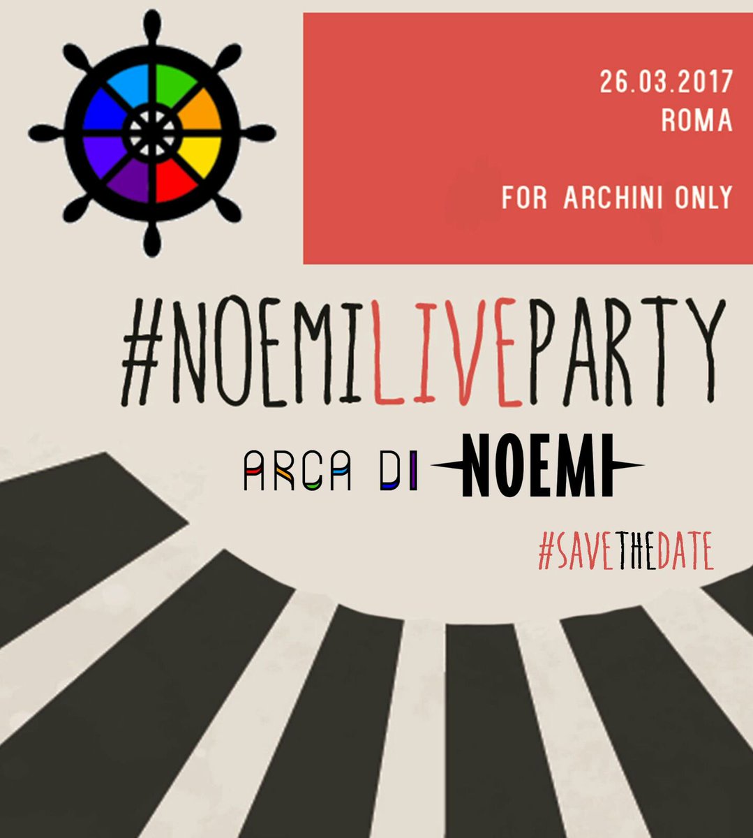 noemiofficial's tweet photo. 🤠Siete pronti per #NoemiLiveParty ???? 🤠 #ArcaDiNoemi #Raduno #26.03.17 https://t.co/1KDOOZCL9R