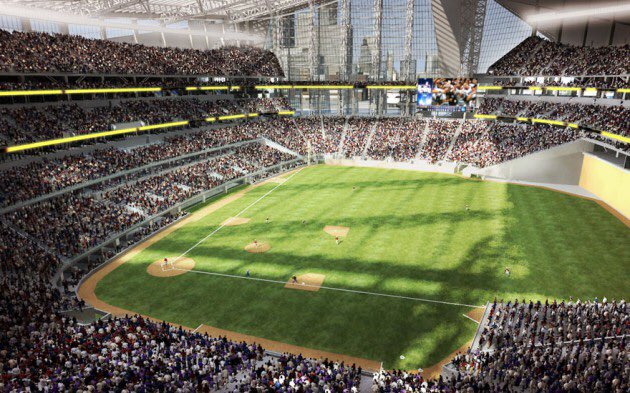 Getting closer to first pitch in US Bank Stadium vs St. Cloud! #BeGolden #1Week