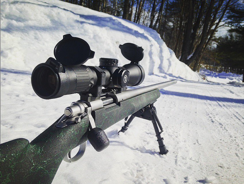 AtlanticGuns's tweet photo. Our very own Frank took his @RemingtonArms rifle and @LeupoldOptics out to snowy New York this weekend &amp; shared w/ us! Come get your own! https://t.co/eZaulz1sug