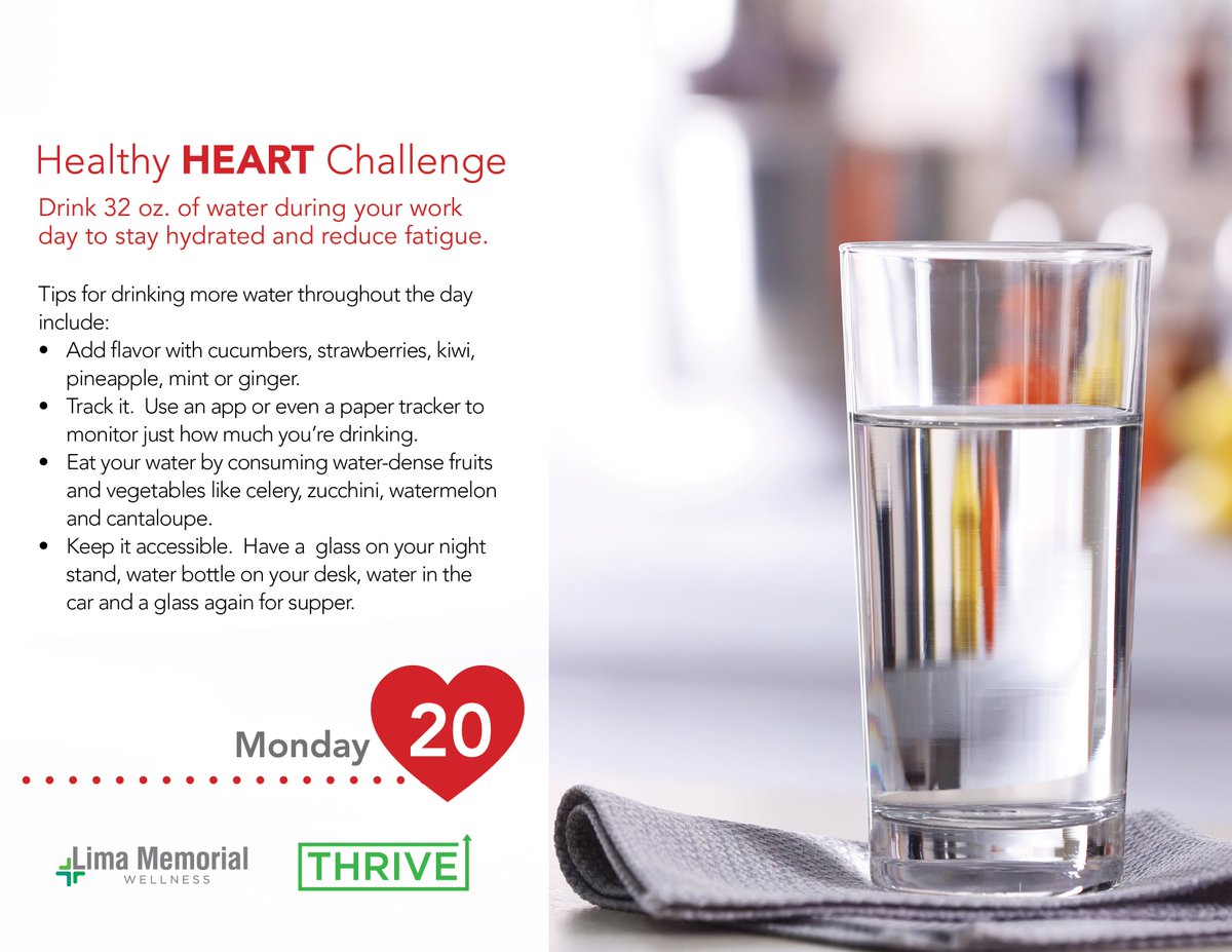 LimaMemorial's tweet photo. #healthyheartchallenge #communityofcare #water https://t.co/EXBjWBqQhq