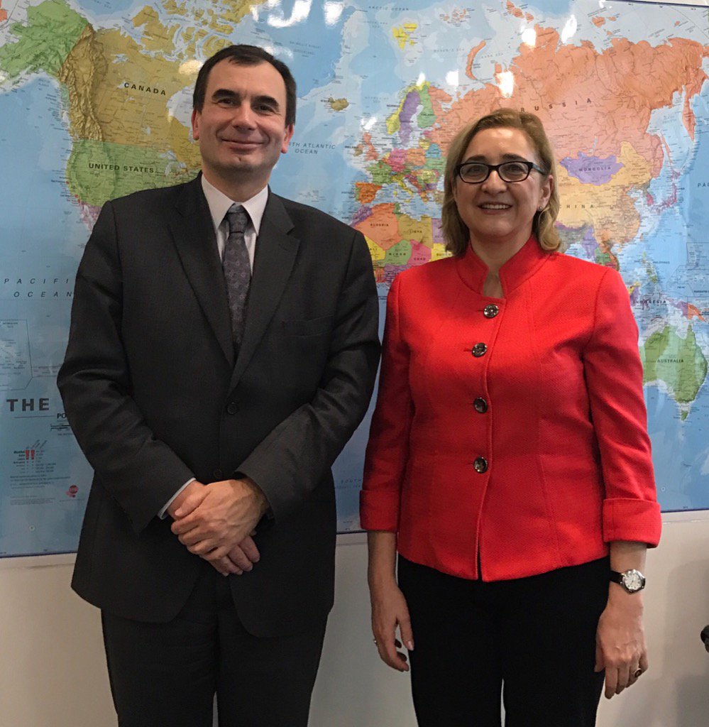 tberuch's tweet photo. Great discussion wVP Alain Pilloux @EBRD on opportunities 2promote investment2 #Georgia 4 #Start-ups &amp; #innovations https://t.co/BEMhr4J0fL