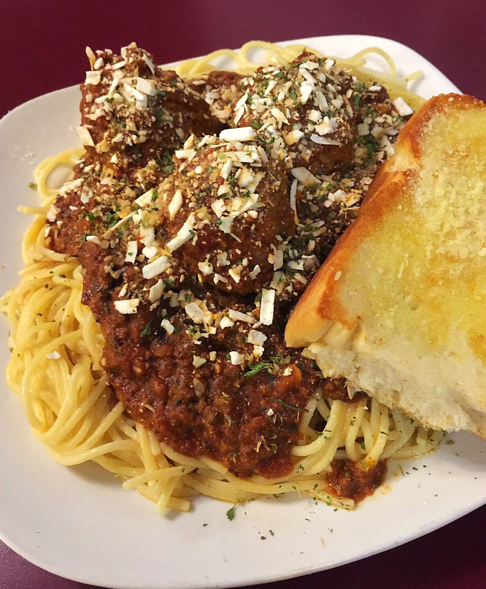 All You Can Eat Spaghetti and Meatballs today 🍝 Join us, we open at 1030am #itsgreektome 💙