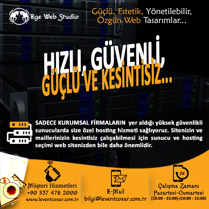 CosarLevent's tweet photo. Duymayan Kalmasın!
#Domain #Hosting almadan önce mutlaka #webtasarım'cınıza danışın!
Web Tasarımı Talep Formu: https://t.co/DzO1w1p3rN 🇹🇷 https://t.co/yDowfGmFw2