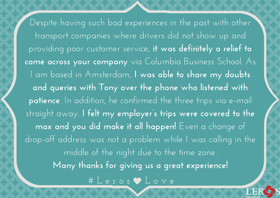 LerosLimos's tweet photo. #MotivationalMonday Someone is always here to help you - 24/7/365. #LerosLove #CustomerService #HappyCustomer #ThankYou #Travel https://t.co/Rj6MzYSCZE