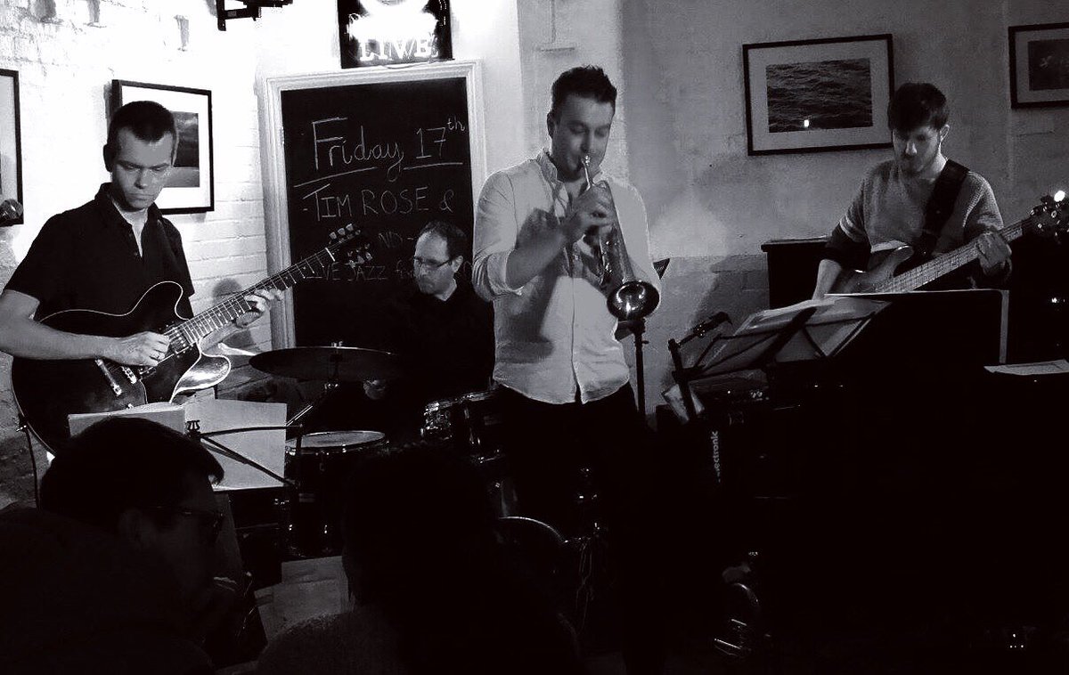 Friday evening <a href="/hotnumbers/">Hot Numbers Coffee Roasters</a> coffee, #Cambridge, with Tim Rose #cambridgemusic #cambridge #music #fridaygigs #uk #guitar #trumpet #jazz #tune