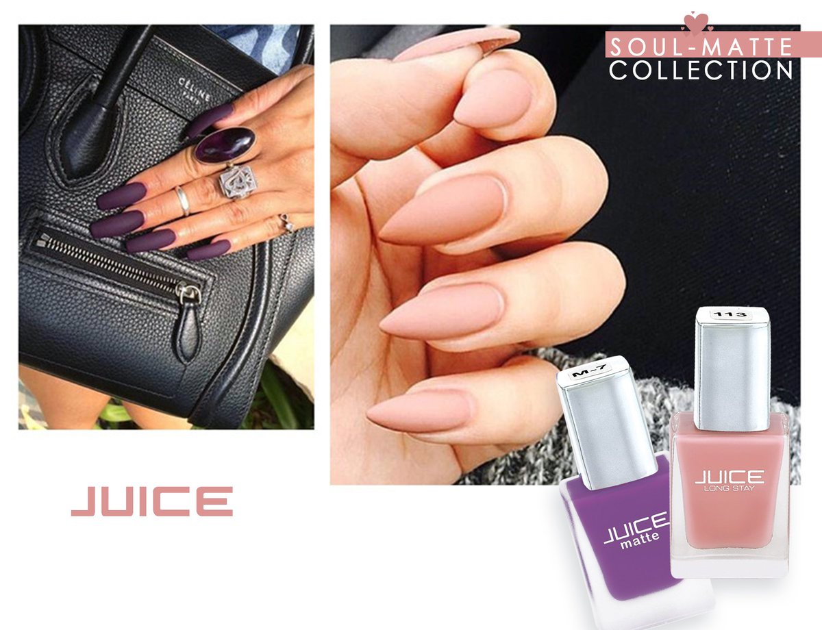 juicecosmetics's tweet photo. Colour, colour which colour do you choose this Monday? Let your nails do the talking in the tweets.
#ManicureMonday #SoulMatte #Matte https://t.co/MfNUvE6ImS