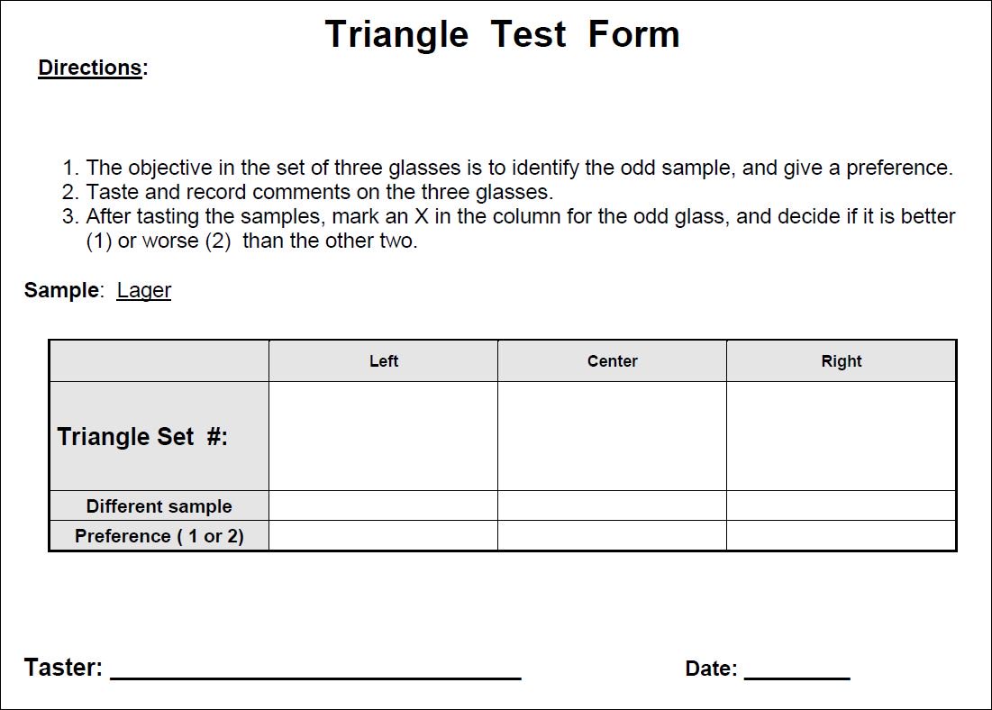 askfoodtech's tweet photo. @askfoodtech first sekali ialah Triangle Test.
kita kena teka mana satu "odd sample"
nie antara contoh triangle test form.
#triangletest https://t.co/9vYAWJRL5o