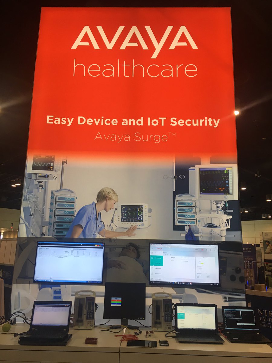 KaySrin's tweet image. Avaya Surge team is ready to secure your IoT devices - come on over to Booth 8061 for a demo! #himms17