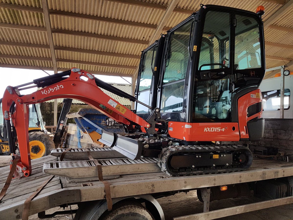 New kubota kx015-4 delivered Thursday last week, straight out on hire to a new customer