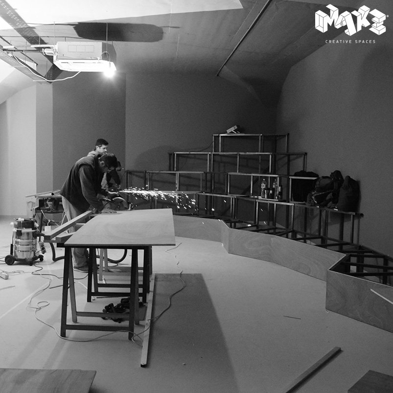 makeskg's tweet image. Σχεδιάσαμε και επιβλέπουμε την κατασκευή ενός μοναδικού εργαστηρίου για το @Robotixlab_ 
#ProjectUnderConstruction #MAKECreativeSpaces