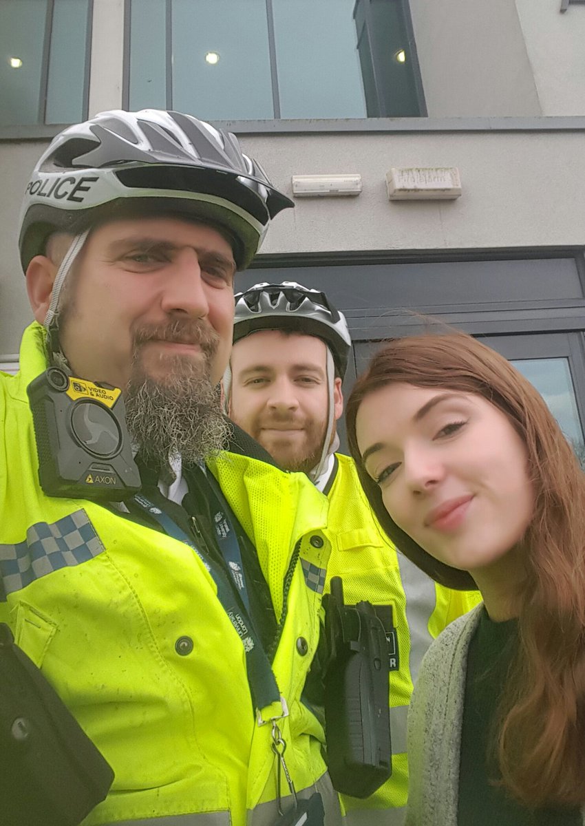 Sgt Clive Hayes and I were interviewed today by journalist student Alex today..
Burglaries ,hate crime and Smart water were the topics