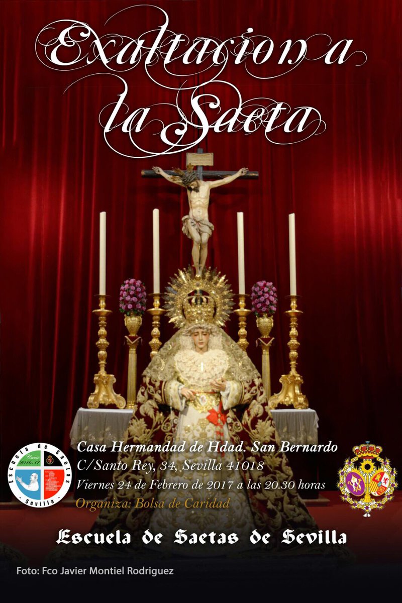 ArtesacroT's tweet photo. @hdadsbernardo Muy recomendado. #TDSCofrade Y ojo al saetero @fjmonrod https://t.co/s9AnRxdVg8