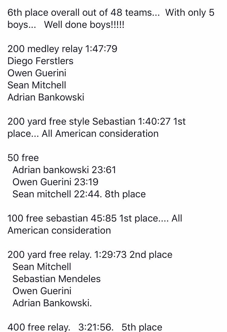 Boys did amazing last night!!! Congrats on an awesome season! It's truly an end to an era