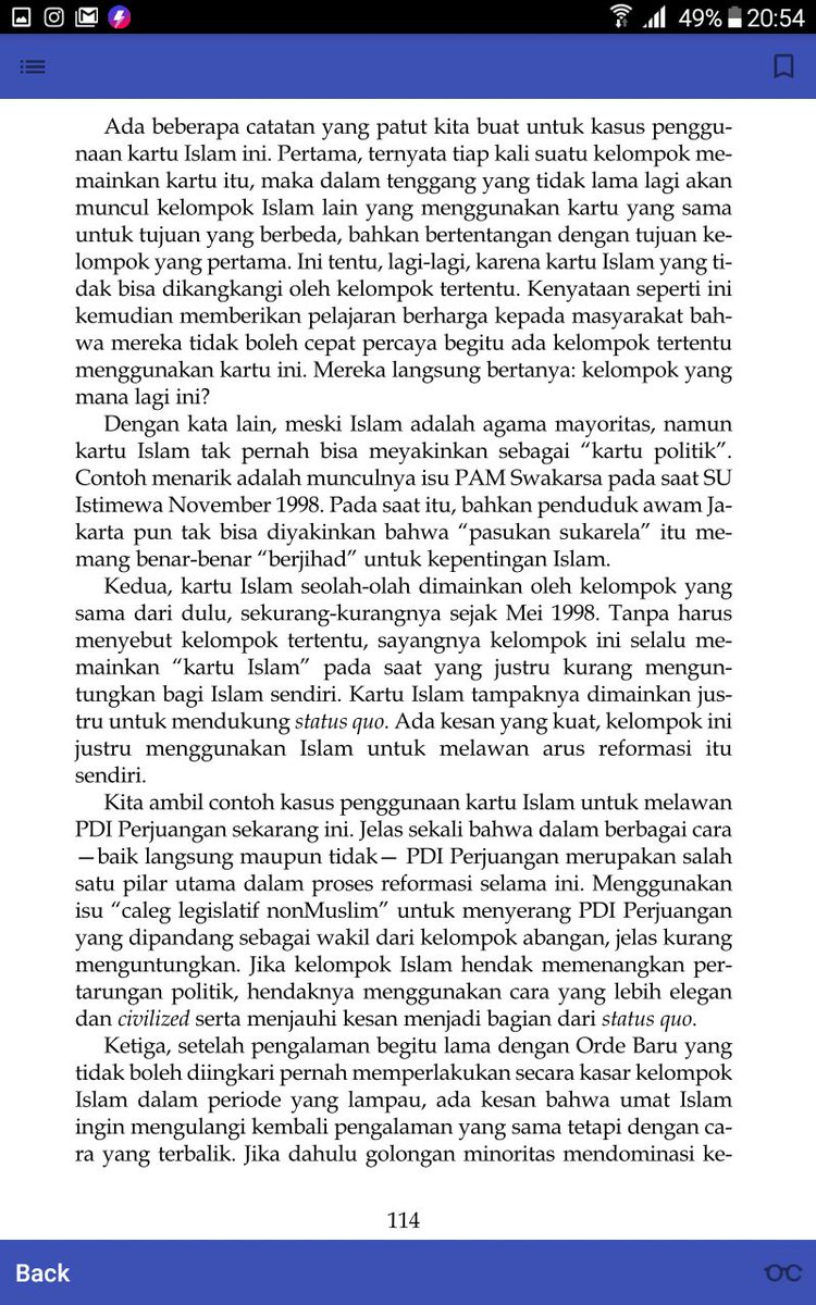 autad's tweet photo. Baca tulisan lama mas @ulil di buku Mengapa Partai Islam Kalah? Penerbit Alvabet Jkrta 1999 dg judul "Umat yang Gugup" ini menarik loh gais. https://t.co/H8rFYaSWgU
