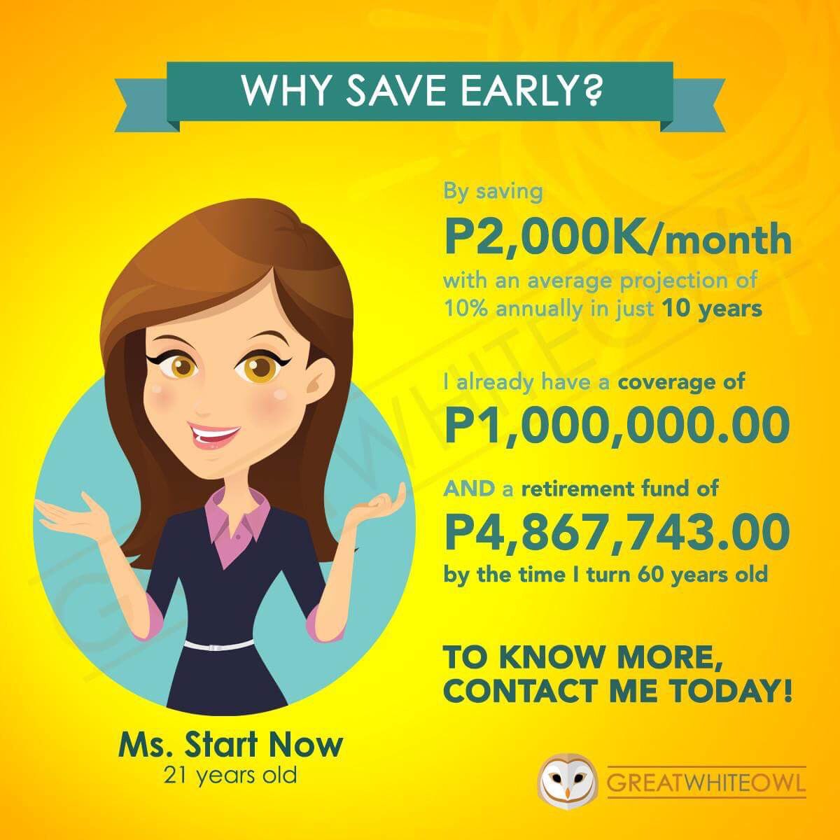 rowell_lee's tweet photo. By saving even for as low as P65 per day, it can actually go a long way.

CONTACT ME TODAY! 09175999359 https://t.co/xmOAmEGyJG