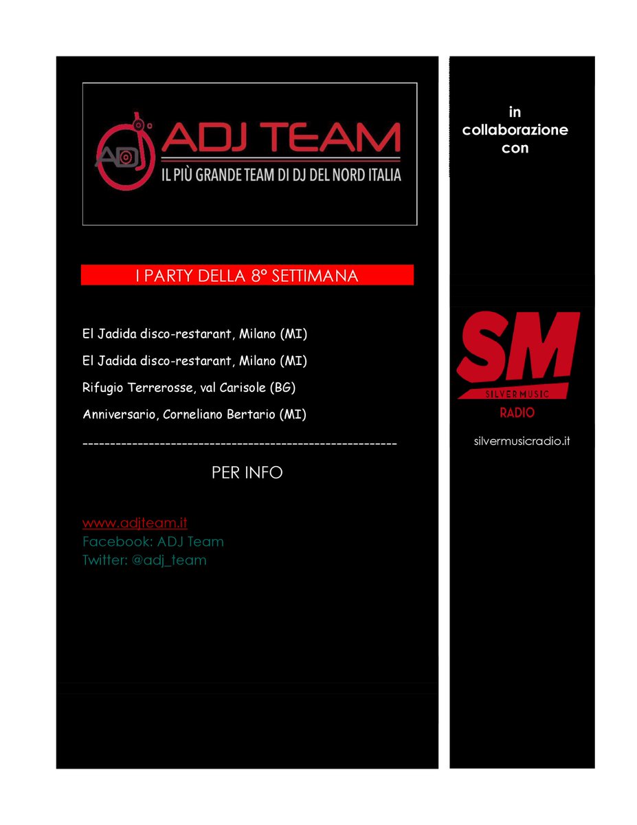 adj_team's tweet photo. #ADJTEAM #carnevale2017 #carnevale ... tutti gli eventi dell'8° settimana dell'anno in collaborazione con @SilverMusicR https://t.co/XX8nHTjc8j