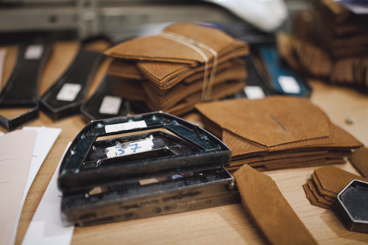 Solillas's tweet image. Love leather! #ss17 production in full swing!