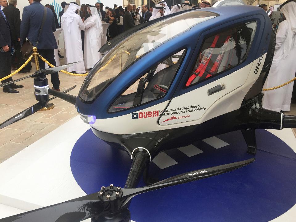 Forbes's tweet photo. Dubai plans to have autonomous flying taxis in the skies as soon as this summer https://t.co/oEZ9Fdp221 … https://t.co/cwno8r88J4