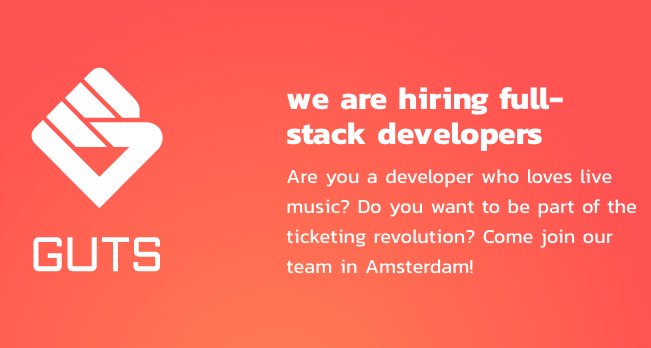 Python developers check this out: 
guts.tickets/we-are-hiring #python #django #Amsterdam #develop