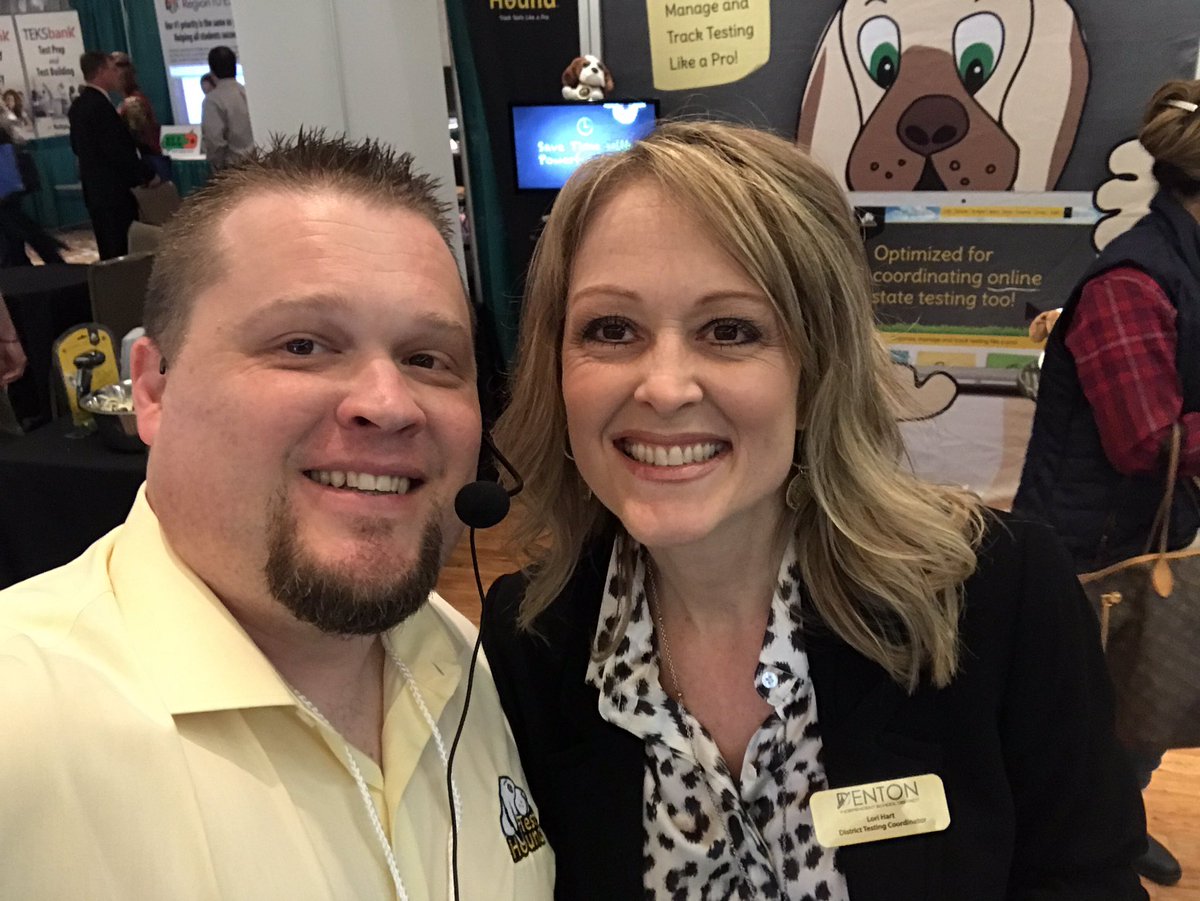 Always good to see our partners at the Texas Assessment Conference!  Stop by and see us! #TestHoundAdventures