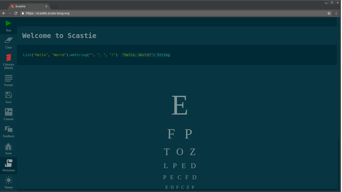 🎉 Announcing Scastie! 🎉
Scala in the browser! Use any lib &amp; any Scala version all in the browser! by <a href="/MasseGuillaume/">Guillaume Massé</a> scala-lang.org/blog/2017/02/2…