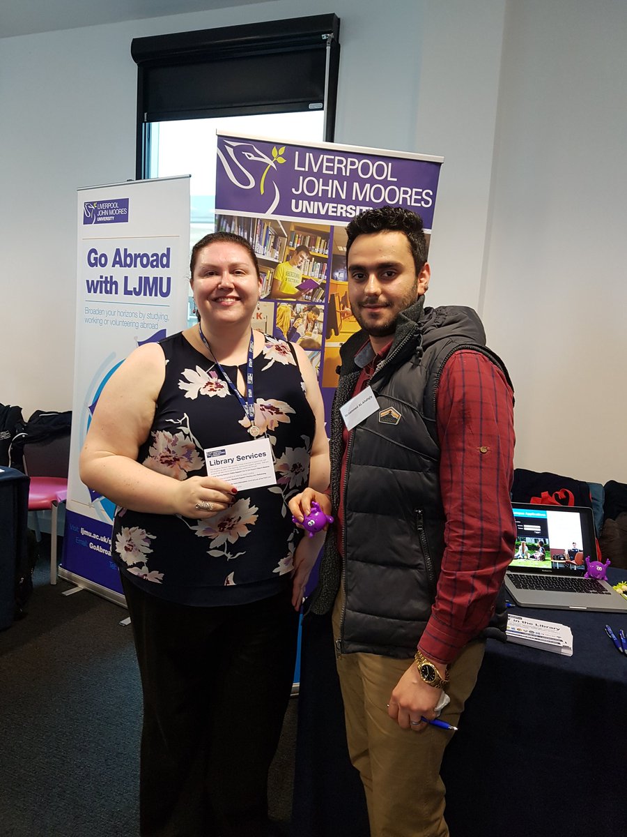 dmc_burgess's tweet photo. Enjoying meeting all of our lovely international students and chatting about Library and IT support #ljmu #ljmulibrary https://t.co/kkEhoOnZGa