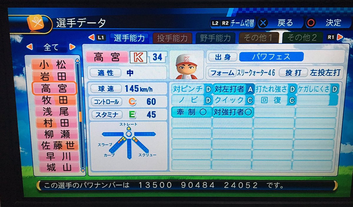Exzx エグゼクス V Twitter 高宮和也 社会人11年目 ペナントを回すと1年で戦力外になるので延命 パワプロ16 パワナンバー Exzx エグゼクス V Twitter 高宮和也 社会人11年目 ペナントを回すと1年で戦力外になるので延命 パワプロ16 パワナンバー
