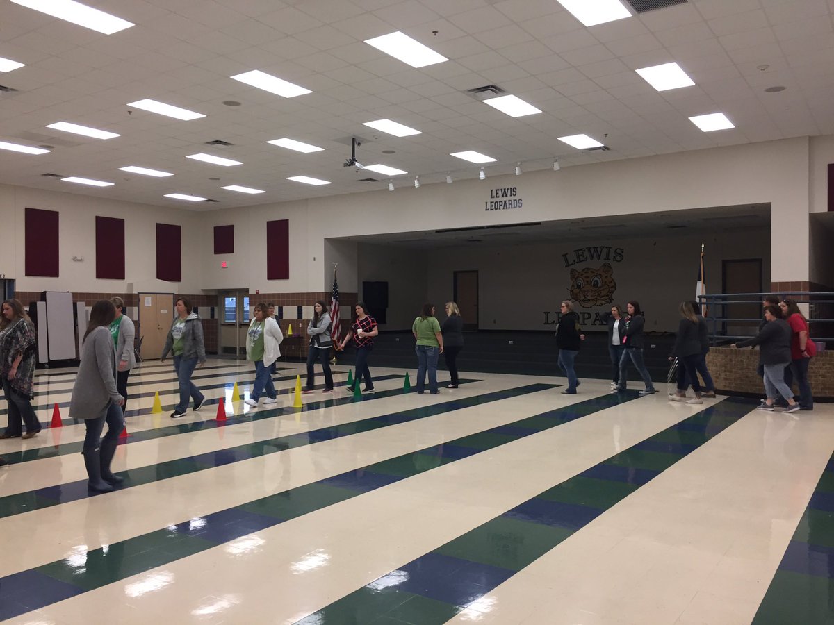 LewisLeopards's tweet photo. COE hard at work; teachers practicing assembly procedures!! #forneyconnects #absoLEWISly https://t.co/pwALY6p71t