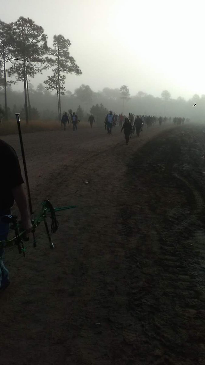DragracinShrink's tweet photo. If you shoot @ASAArchery you know this walk all too well. Such a cool picture taken by my hubby. #TheWalk #ASAFoley https://t.co/8JQjfzCUPr