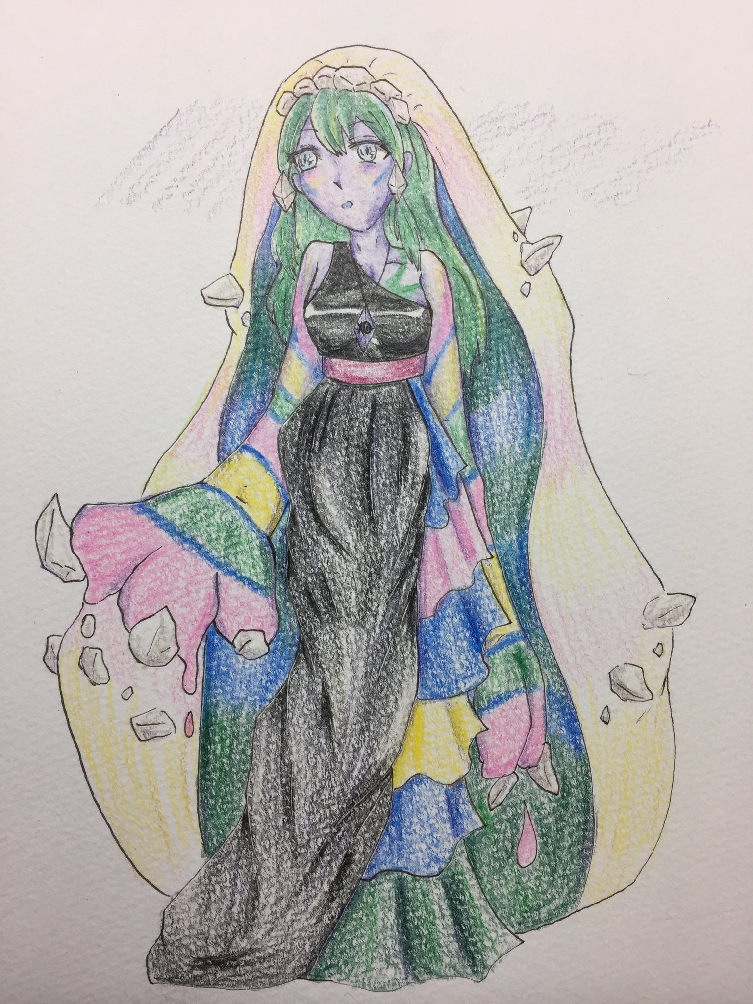 カヤ No Twitter 私がサンを開くと現れるベトベトンの幻です 絵にしてみるのって難しい ポケモンサンムーン 擬人化 T Co 5axnaaxgzy Twitter