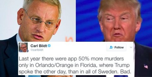 Former Swedish Prime Minister Trolls Trump With Unbelievable Stat...