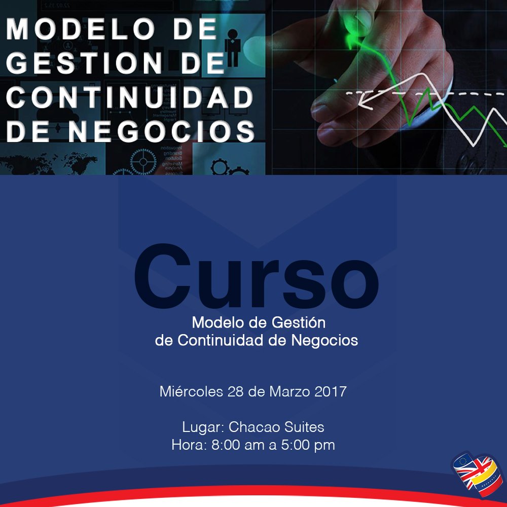 Asiste a nuestro curso "Modelo de Gestión de la Continuidad de Negocio". ow.ly/5Qfd3099nUZ