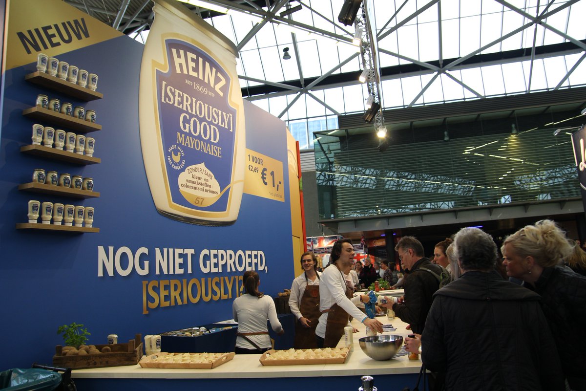 Nog niet geproefd, [seriously 😳]? Het kan op de huishoudbeurs! #Heinz #huishoudbeurs