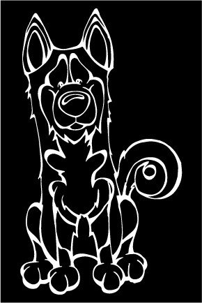 decaldogs's tweet image. Decal Dog of the Day: Siberian Husky, Get a Car Window Sticker. decaldogs.com #dogsoftwitter #SiberianHusky