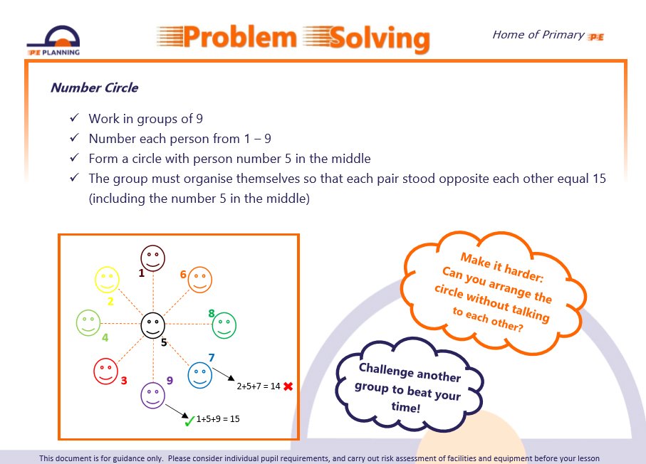 PEplanning's tweet photo. Celebrating #worldthinkingday on Wednesday? Here's a selection of our #problemsolvingactivities for you to use for FREE! #peplanning #PE π https://t.co/kjnqTN3moU