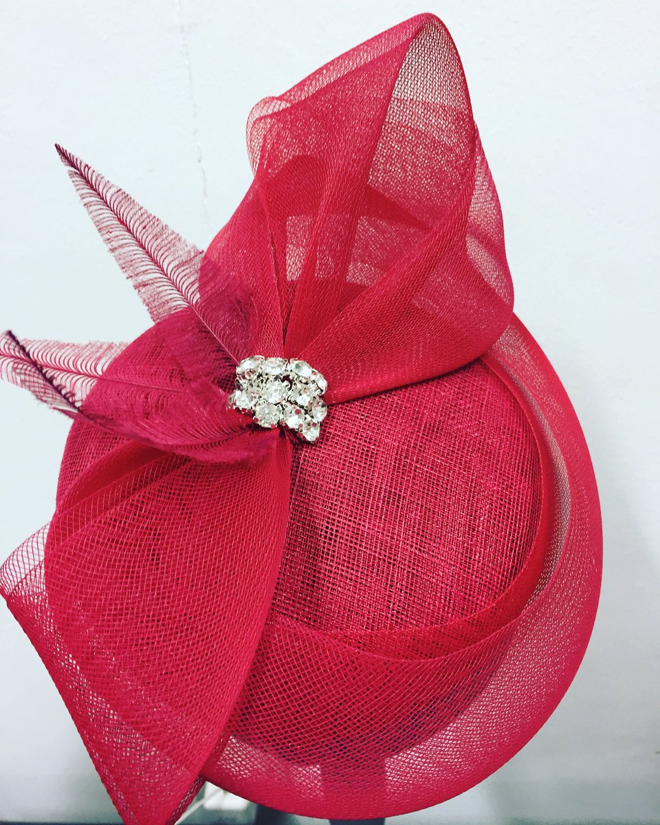 raspberry pink wedding hats