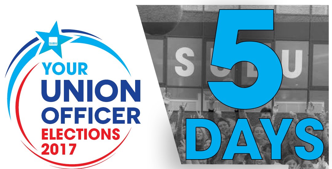 SUBUBournemouth's tweet photo. 5 days left to nominate yourself for one of 5 Full-Time paid officer positions! #CoulditBU https://t.co/McQAqQI6p9 https://t.co/x2Rh2DfwXo