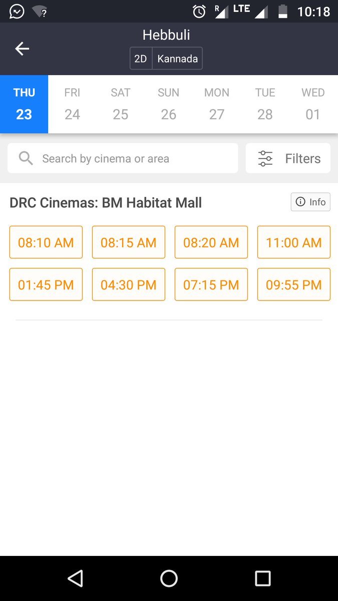 shivarajk1987's tweet photo. Shows are getting added and getting filled fast at #drcMysore #hebbuli garjane @KicchaSudeep @HebbuliOfficial @NammaKFI https://t.co/qRZSqJNtAS