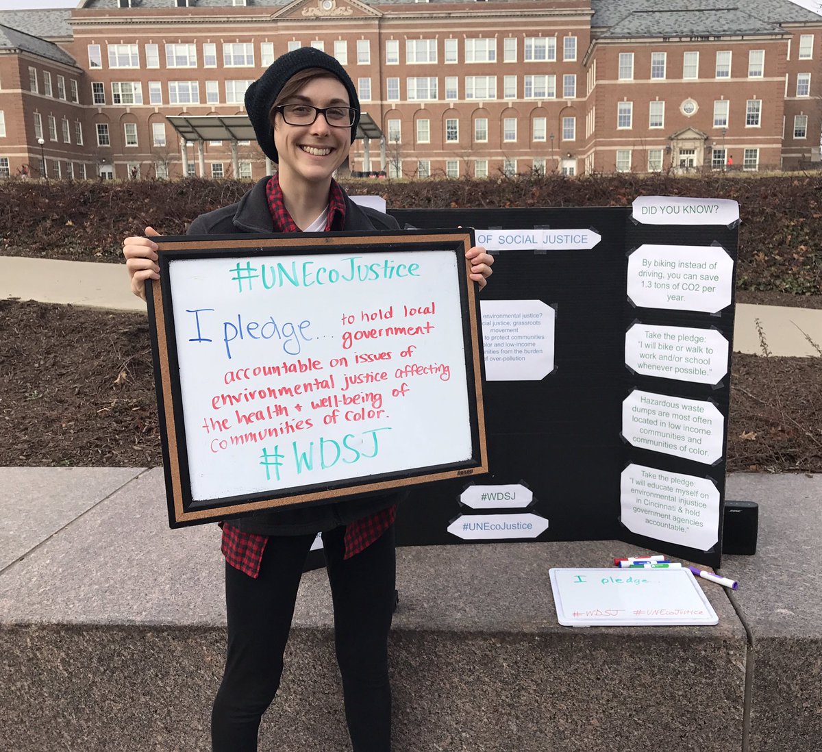 Come check us out at our #WDSJ event and create your own pledge, anytime from now until noon!