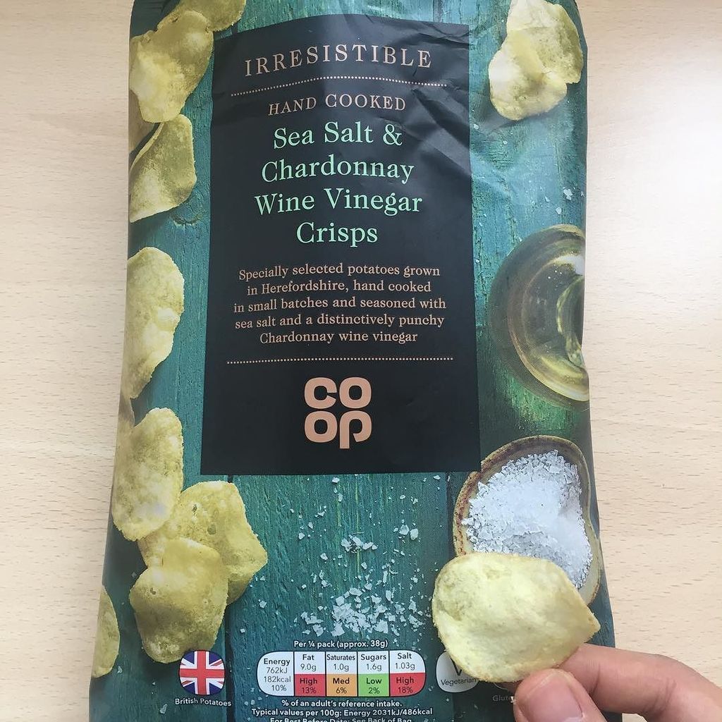 Image result for co op chardonnay vinegar crisps