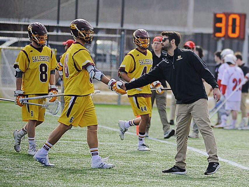 SalisburyMLAX's tweet photo. "There is no such thing as a self-made man. You will reach your goals only with the help of others" #MotivationMonday #ChampionsWearGold https://t.co/z4KnKI7sOe