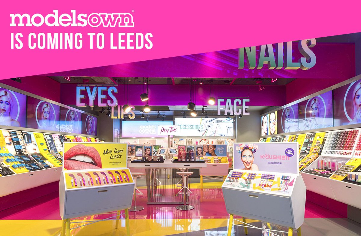 modelsown's tweet photo. The first 100 customers who shop in our NEW #Leeds store will #WIN an All About The Look Set! OPENS Tues 28th Feb https://t.co/slrRMKAw0E https://t.co/6HDBqib9m1