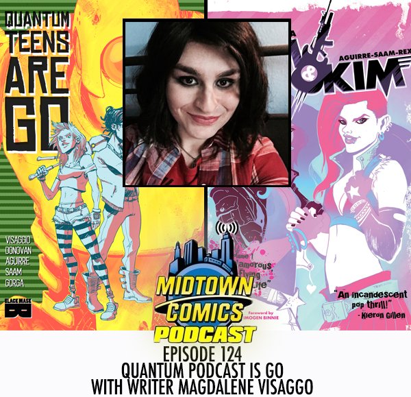 MtownPodcast's tweet photo. We welcome the lovely @MagsVisaggs to discuss her upcoming book Quantum Teens Are Go and more!  https://t.co/DfmfVrLAWh https://t.co/nk8yoy2EU0