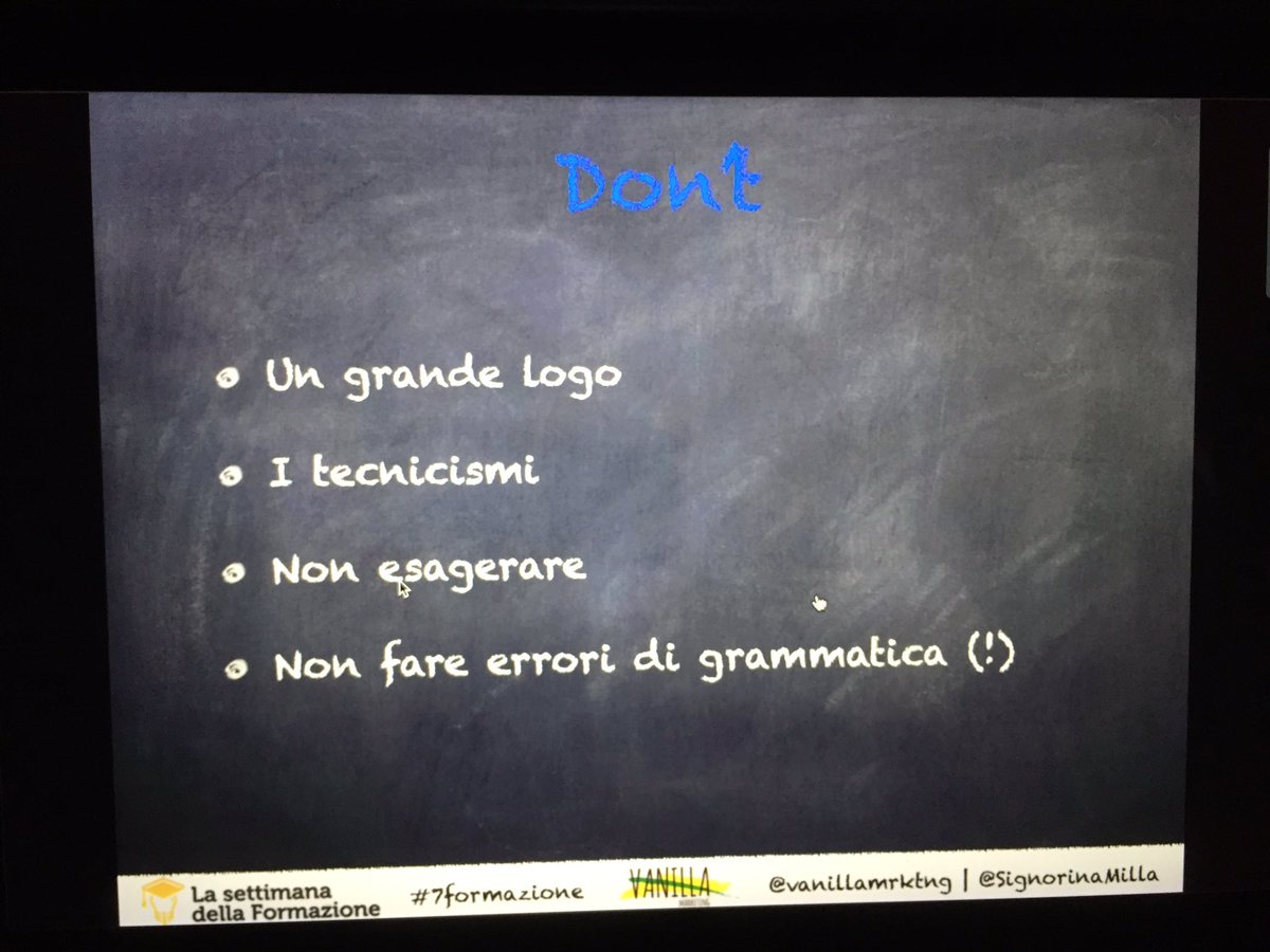 Cosa non fare!   <a href="/SignorinaMilla/">Carlotta Carucci</a> #7formazione