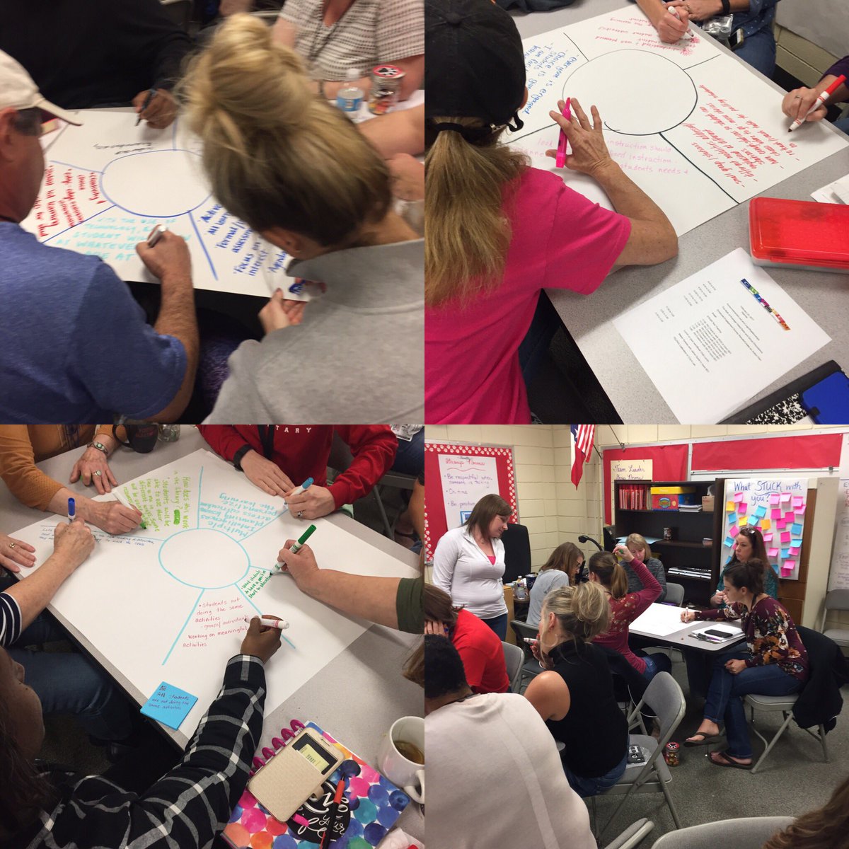 DianeZelezinski's tweet photo. Staff creates consensus about their visions of HQ instruction #bantheaverage #designtotheedges https://t.co/q5HPLfTbo5